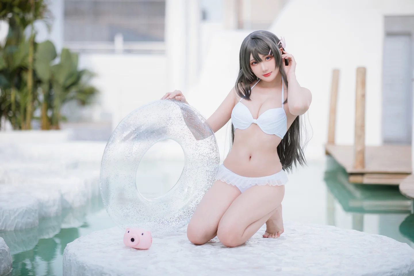 瓜希酱 - 樱岛麻衣 泳装 [28P-107MB] tg@simisebaisi 【丝足阁】016.webp